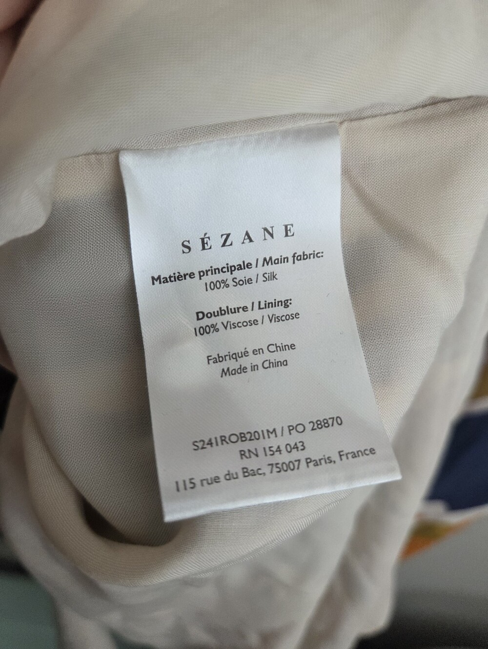 Sezane Editions Alda Dress in Paradise Print size 34 - Picture 8 of 9